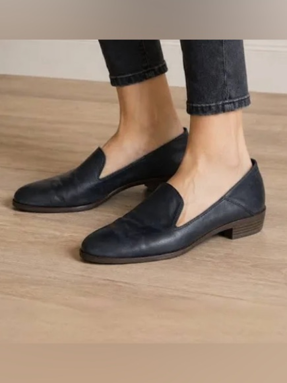 Lucky Brand Cahill Slip On Loafers Minimalist Black Size 7